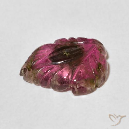 Turmalina Multicolor natural de 4.24 ct, Corte Flor, Transparente