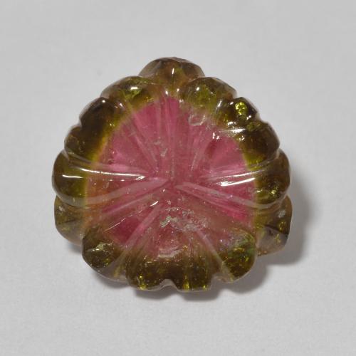 8.80ct Natural Sandía turmalina, Corte Flor, Transparente