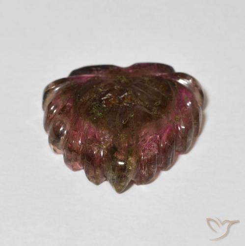 Turmalina Multicolor natural de 6.24 ct, Corte Flor, Transparente