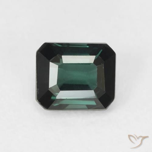 0.81ct Natural Verde bosque frío Turmalina, corte esmeralda, VVS-VS
