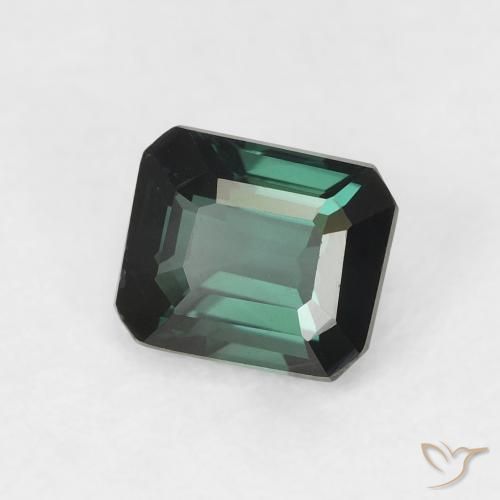 Turmalina Verde bosque frío natural de 0.81 ct, Corte Octágono / Esmeralda, VVS-VS