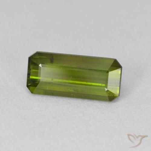Turmalina Verde bosque natural de 2.07 ct, Corte Octágono / Esmeralda, VS-SI