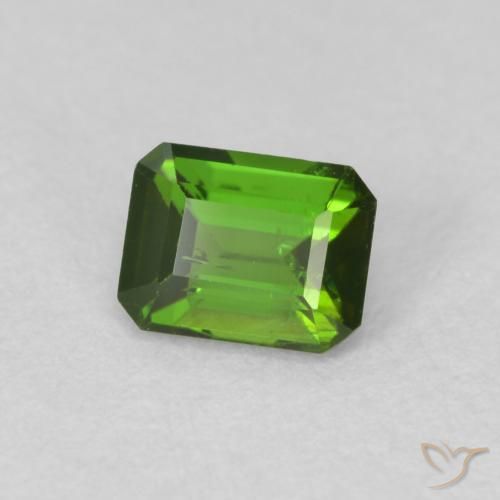 Turmalina Verde terroso natural de 0.53 ct, Corte Octágono / Esmeralda, VS