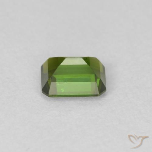 Turmalina Verde terroso natural de 0.53 ct, Corte Octágono / Esmeralda, VS