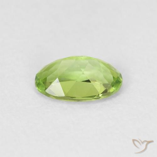 Turmalina Verde claro natural de 0.46 ct, Ovalada, VVS