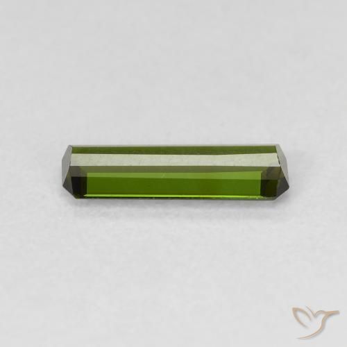 Turmalina Verde alga natural de 0.85 ct, Corte Octágono / Esmeralda, VS
