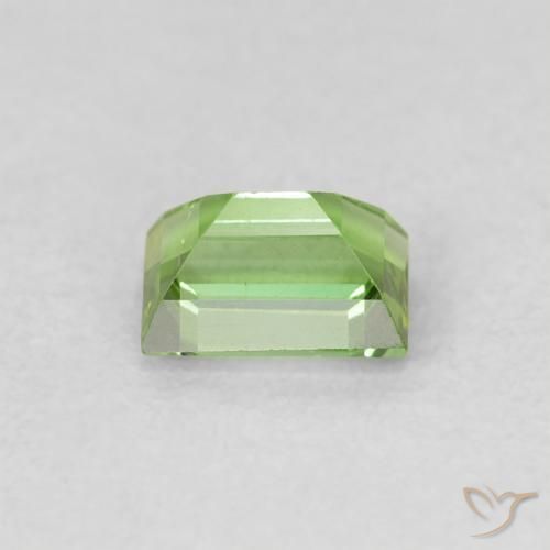 Turmalina Verde oscuro natural de 0.50 ct, Corte Baguette, VVS-VS