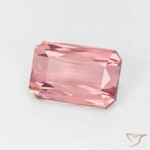 Turmalina Rosado cálido claro natural de 1.61 ct, Corte Octágono / Esmeralda, VVS-VS