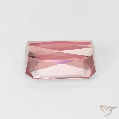 Turmalina Rosado cálido claro natural de 1.61 ct, Corte Octágono / Esmeralda, VVS-VS