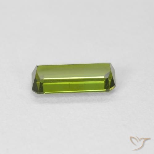 Turmalina Verde medio natural de 0.59 ct, Corte Octágono / Esmeralda, VVS