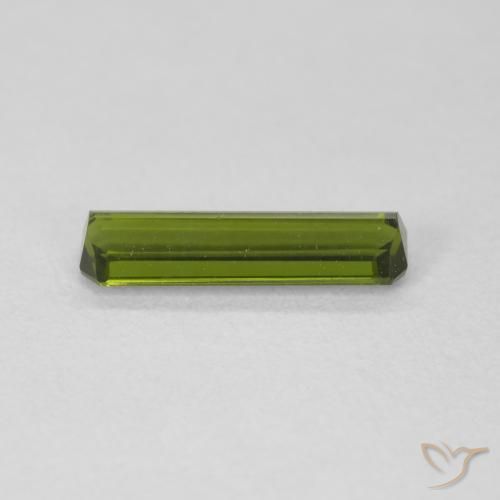 Turmalina Verde terroso natural de 0.82 ct, Corte Octágono / Esmeralda, VVS