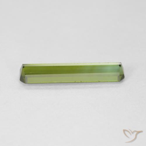 Turmalina Verde bosque natural de 1.47 ct, Corte Octágono / Esmeralda, VVS