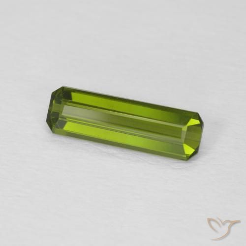 Turmalina Verde bosque natural de 0.85 ct, Corte Octágono / Esmeralda, VVS