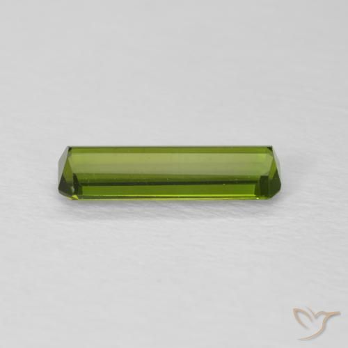 Turmalina Verde bosque natural de 0.85 ct, Corte Octágono / Esmeralda, VVS