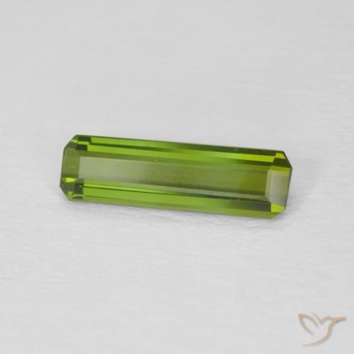 Turmalina Verde terroso natural de 1.01 ct, Corte Octágono / Esmeralda, VVS