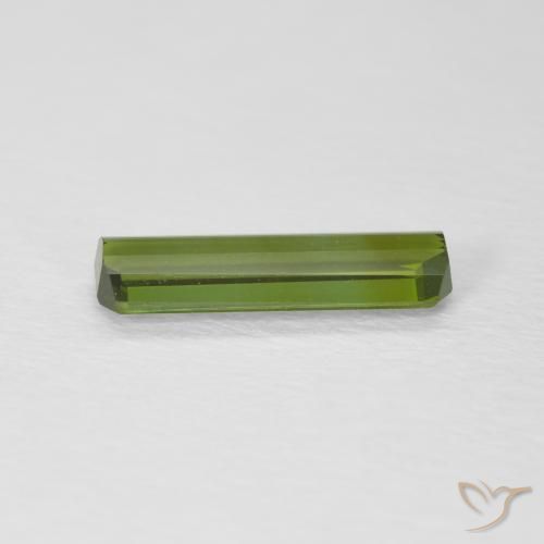 Turmalina Verde terroso natural de 1.01 ct, Corte Octágono / Esmeralda, VVS