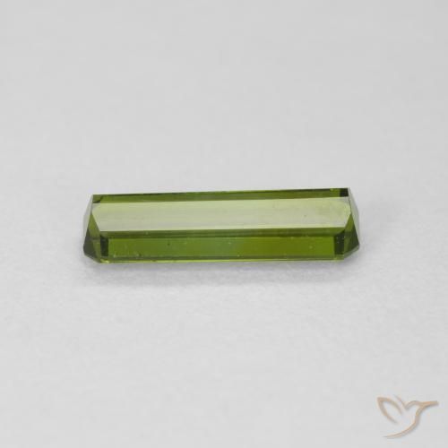 Turmalina Verde medio natural de 0.85 ct, Corte Octágono / Esmeralda, VVS