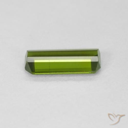 Turmalina Verde oscuro natural de 1.05 ct, Corte Octágono / Esmeralda, VVS