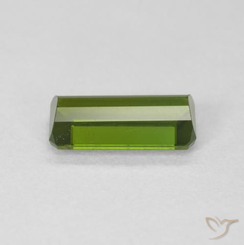 Turmalina Verde bosque natural de 1.07 ct, Corte Octágono / Esmeralda, VVS