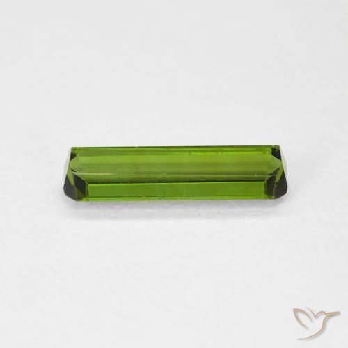Turmalina Verde oscuro natural de 1.00 ct, Corte Octágono / Esmeralda, VS