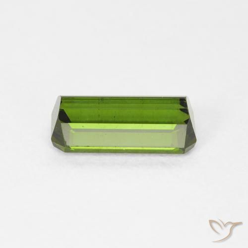 Turmalina Verde amarillento natural de 1.10 ct, Corte Octágono / Esmeralda, VS