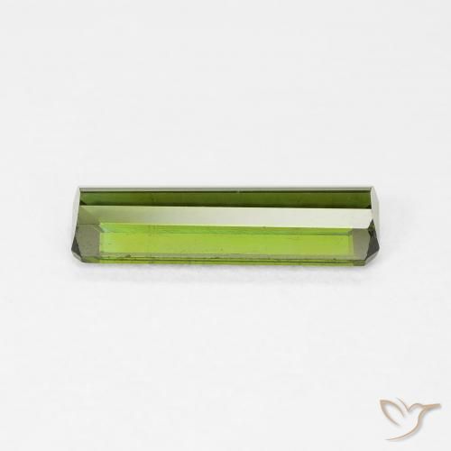 Turmalina Verde amarillento natural de 1.14 ct, Corte Octágono / Esmeralda, VS