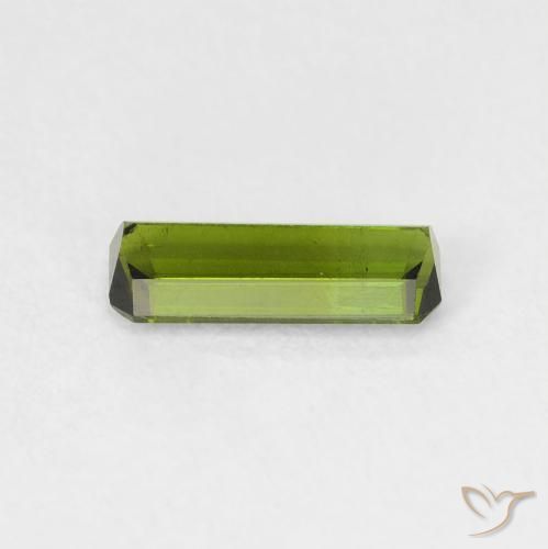 Turmalina Verde oscuro natural de 0.69 ct, Corte Octágono / Esmeralda, VS