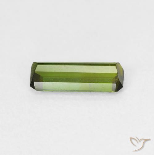 Turmalina Verde oscuro natural de 0.72 ct, Corte Octágono / Esmeralda, VS