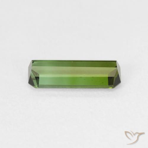 Turmalina Verde bosque natural de 0.88 ct, Corte Octágono / Esmeralda, VVS-VS