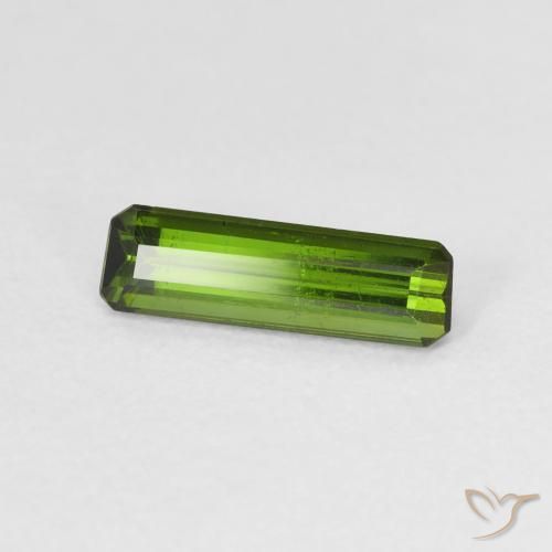 Turmalina Verde oscuro natural de 0.92 ct, Corte Octágono / Esmeralda, VS