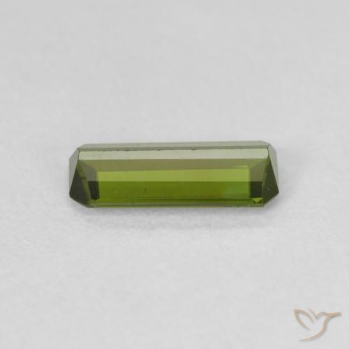 Turmalina Verde bosque natural de 0.78 ct, Corte Octágono / Esmeralda, VVS-VS