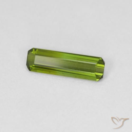 Turmalina Verde bosque natural de 0.83 ct, Corte Octágono / Esmeralda, VVS-VS