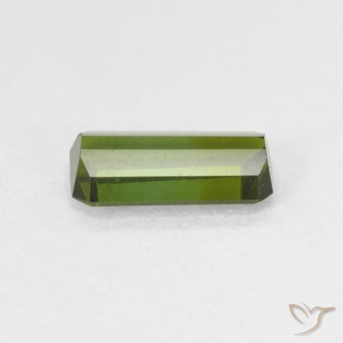 Turmalina Verde bosque natural de 1.03 ct, Corte Octágono / Esmeralda, VVS