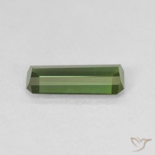 Turmalina Verde amarillento natural de 1.00 ct, Corte Octágono / Esmeralda, VVS