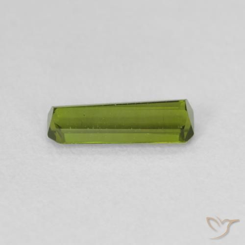 Turmalina Verde cálido natural de 0.61 ct, Corte Octágono / Esmeralda, VVS-VS