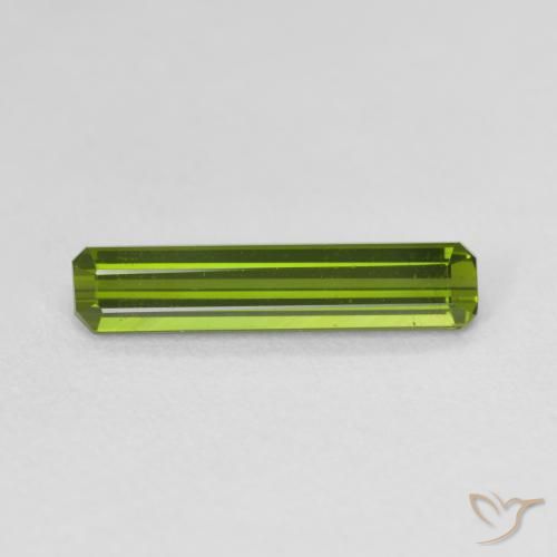 1.36ct Natural Verde medio Turmalina, corte esmeralda, VVS-VS