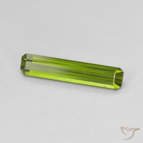 Turmalina Verde medio natural de 1.36 ct, Corte Octágono / Esmeralda, VVS-VS