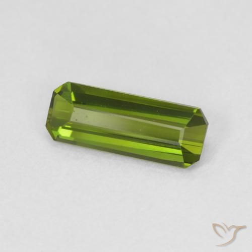 Turmalina Verde bosque natural de 0.83 ct, Corte Octágono / Esmeralda, VVS-VS