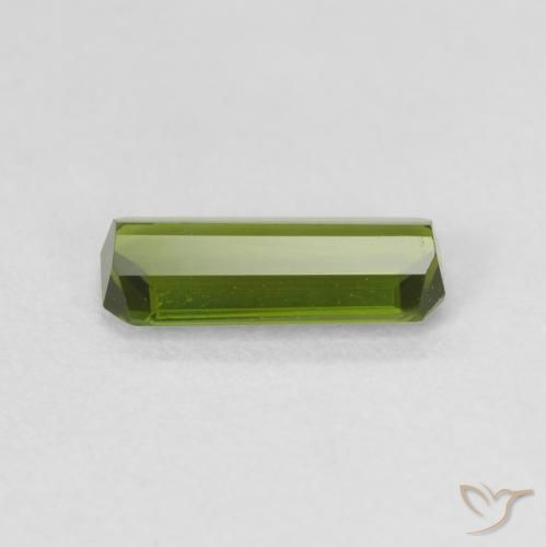 Turmalina Verde bosque natural de 0.83 ct, Corte Octágono / Esmeralda, VVS-VS