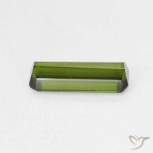 Turmalina Verde amarillento natural de 1.15 ct, Corte Octágono / Esmeralda, VVS-VS