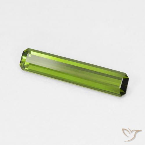 Turmalina Verde bosque claro natural de 0.91 ct, Corte Octágono / Esmeralda, VVS-VS