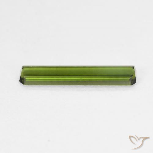 Turmalina Verde bosque claro natural de 0.91 ct, Corte Octágono / Esmeralda, VVS-VS