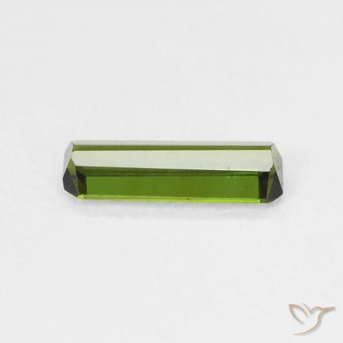 Turmalina Verde bosque natural de 0.67 ct, Corte Octágono / Esmeralda, VVS