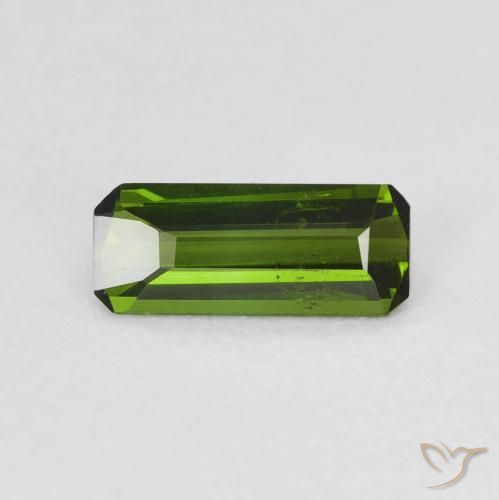 Turmalina Verde medio natural de 0.69 ct, Corte Octágono / Esmeralda, VS