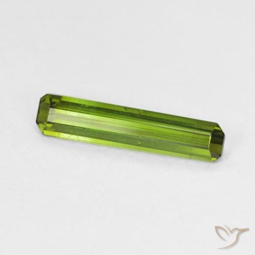 Turmalina Verde medio natural de 0.85 ct, Corte Octágono / Esmeralda, VVS-VS