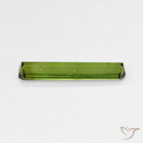 Turmalina Verde medio natural de 0.85 ct, Corte Octágono / Esmeralda, VVS-VS