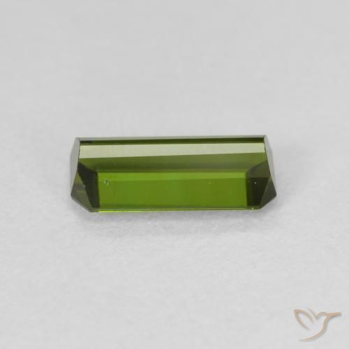 Turmalina Verde cálido natural de 0.98 ct, Corte Octágono / Esmeralda, VS