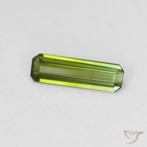 Turmalina Verde medio natural de 0.69 ct, Corte Octágono / Esmeralda, VS