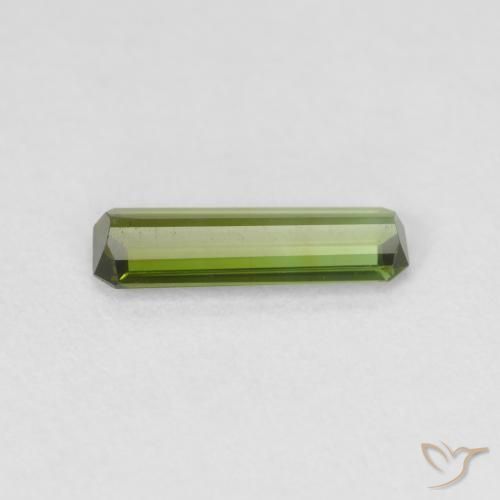 Turmalina Verde medio natural de 0.69 ct, Corte Octágono / Esmeralda, VS