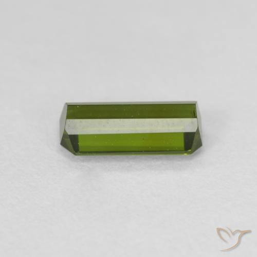 Turmalina Verde bosque natural de 0.84 ct, Corte Octágono / Esmeralda, VS
